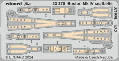 Eduard 33370 1/32 Boston Mk.IV Seatbelts STEEL Zoom Set