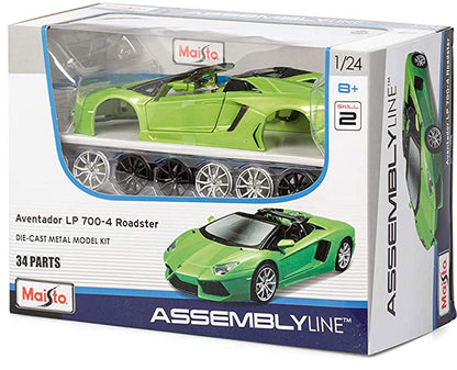 Maisto 39124MGR 1/24 Lamborghini Aventador Roadster Model Kit