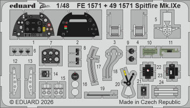 Eduard FE1571 1/48 Spitfire Mk.IXe Zoom Set for AIRFIX