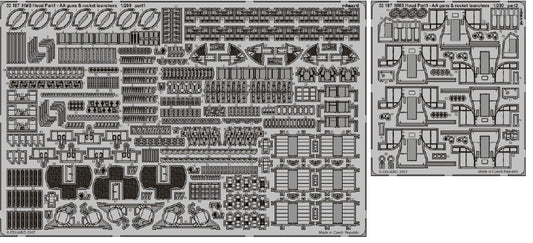 Eduard 53187 1/200 Ship- HMS Hood AA Guns & Rocket Launchers Pt.1 for TSM