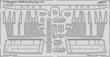 Eduard 32498 1/32 Meteor F.8/FR.9 Landing Flaps Photo Etched Set for