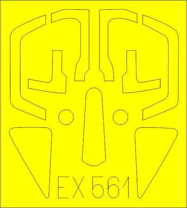 Eduard EX561 1/48 Mask Su17M4 for HBB Canopy Mask Set