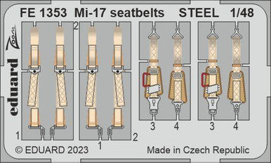 Eduard FE1353 1/48 Mi-17 Seatbelts Steel for AMK