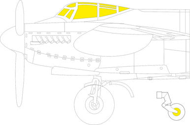 Eduard CX618 1/72 Mask Mosquito B Mk. XVI for AIR Canopy Mask Set