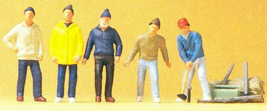 Preiser 20261 HO Scale Circus Workers -- Roustabouts w/Tools