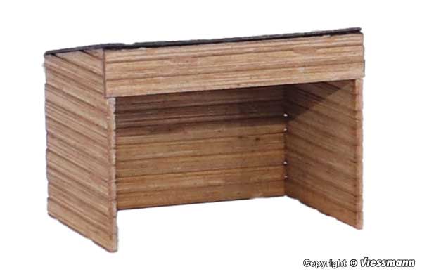 Viessmann 43745 HO Scale Goat Stable w/Goats -- Polyplate Kit - 1-7/16 x 1-1/8 x