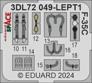 Eduard 3DL72049 1/72 F-35C Space for ITALERI