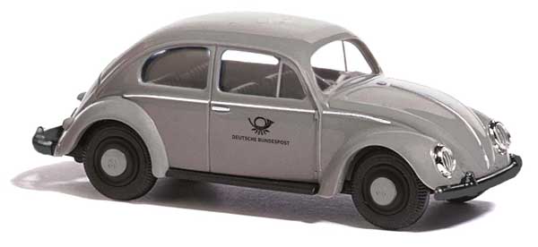 Busch 52964 HO Scale 1955 Volkswagen Beetle with Oval Rear Window - Assembled --