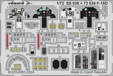 Eduard SS836 1/72 F-15D Zoom Set for FINE MOLDS