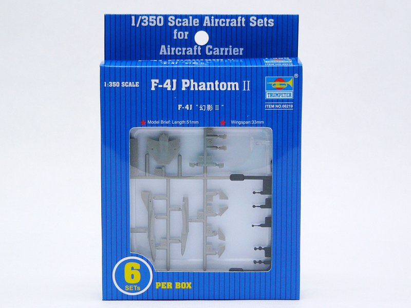 Trumpeter Scale Models 6219 1/350 F4J Phantom II Aircraft Set for USS Nimitz (6