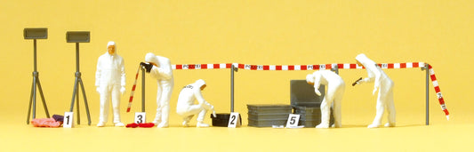 Preiser 10576 HO Scale Crime Scene Investigation Set