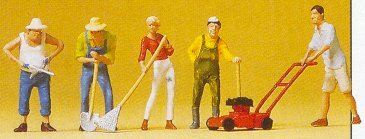 Preiser 10463 HO Scale People Working -- Gardeners
