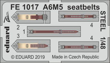 Eduard FE1017 1/48 Seatbelts STEEL for TAMIYA