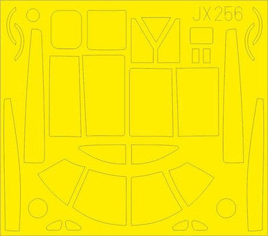 Eduard JX256 1/32 Mask A-26B Invader for HBB Canopy Mask Set