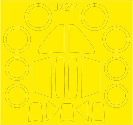 Eduard JX244 1/32 Mask Aircraft- Me262A for RVL