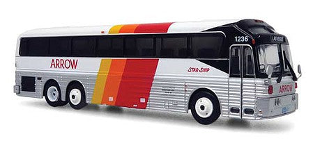 Iconic Replicas 870359 HO Scale 1986 Eagle Model 10 Bus - Assembled -- Arrow