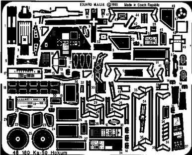 Eduard 48180 1/48 Hokum for ITL Photo Etch Detail Set
