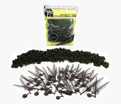 Woodland Scenics TR1105 All Scale Conifer Green - 24/pkg