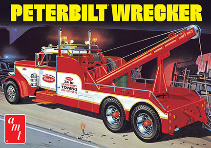 AMT 1133 1/25 Peterbilt 359 Wrecker Truck Model Kit