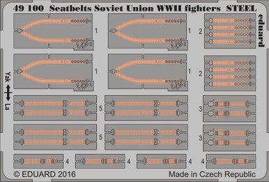 Eduard 49100 1/48 Seatbelts Soviet Union Steel Fighter WWII