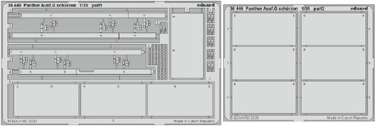Eduard 36440 1/35 Armor- Panther Ausf G Schurzen for RFM