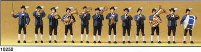 Preiser 10250 HO Scale Band Bavarian pkg(12)