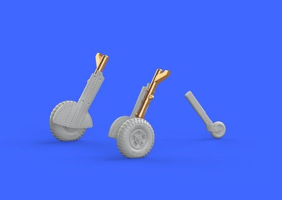 Eduard 672136 1/72 Aircraft- Spitfire Mk IX Legs w/5-Spoke Wheels & Pattern Tire