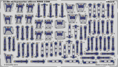 Eduard 53087 1/200 WWII Kriegsmarine Officers for TRP (Pre-Painted