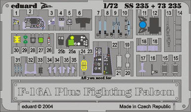 Eduard SS235 F-16A Plus