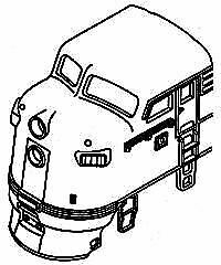 Details West FA-208 HO Scale F-Unit Parts -- A-Unit