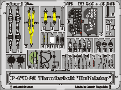 Eduard 49240 1/48 P-47D25 Thunderbolt Bubbletop for Tamiya