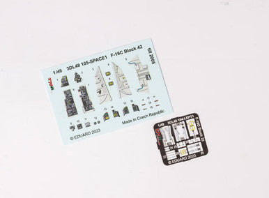 Eduard 3DL48105 1/48 F-16C Block 42 Till 2005 Space for Kinetic