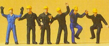Preiser 14105 HO Scale Railroad Personnel Railway Shunters