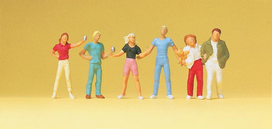 Preiser 14065 HO Scale Young Passers-By Figures (6)