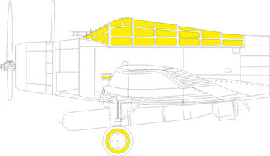 Eduard EX1047 1/48 TBD-1 TFace Canopy Mask Set MASK