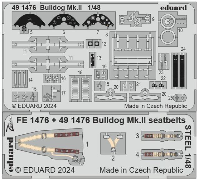 Eduard 491476 1/48 Aircraft- Bulldog Mk II for ARX (Painted)
