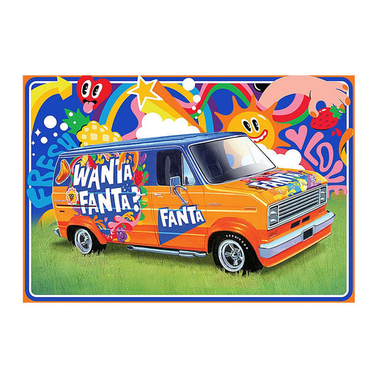 amt 1471 1 25 scale fanta 1977 ford custom van