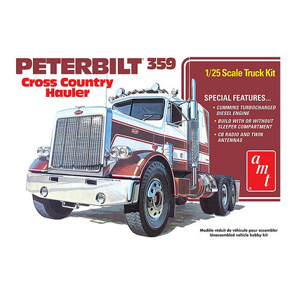 amt 1477 1 25 scale peterbilt 359 cross country hauler