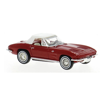 brekina 18026 1 87 1962 corvette c2 convertible blue diecast
