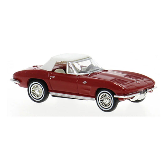 brekina 18026 1 87 1962 corvette c2 convertible blue diecast