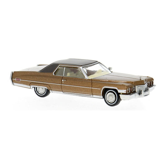 brekina 18130 1 87 1972 cadillac coupe deville blue diecast
