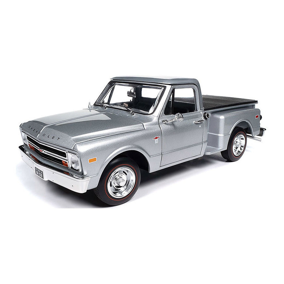 auto world 324 1 18 1968 chevy c10 stepside pickup truck diecast model
