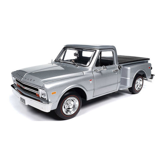 auto world 324 1 18 1968 chevy c10 stepside pickup truck diecast model