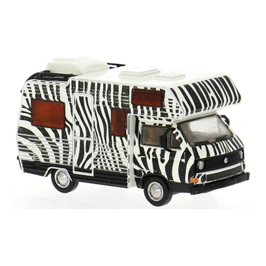 brekina 33978 1 87 1983 vw t3 camper red diecast model