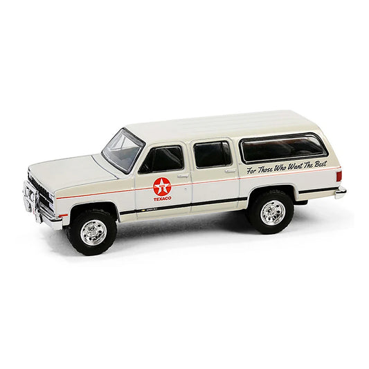 greenlight 41165 e 1 64 scale texaco 1990 chevrolet suburban