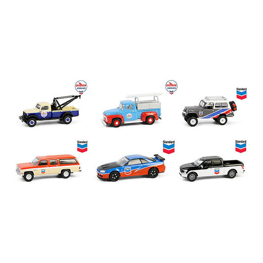 greenlight 41175 case 1 64 scale chevron special edition series 1 6 piece set