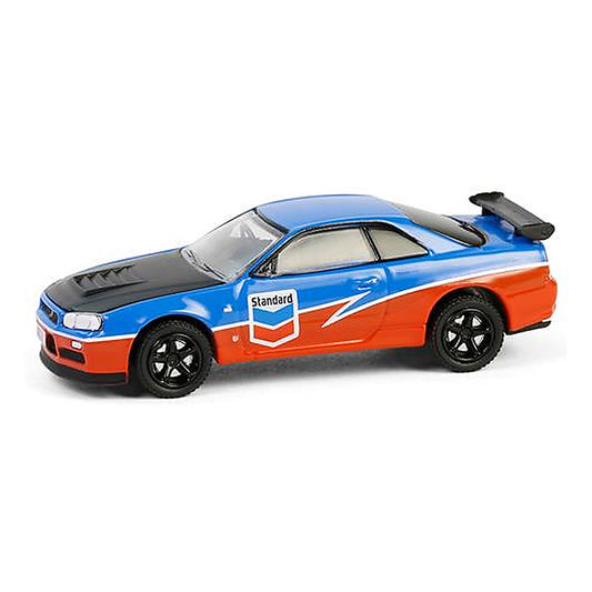 greenlight 41175 e 1 64 scale chevron 2000 nissan skyline gt r r34 chevron