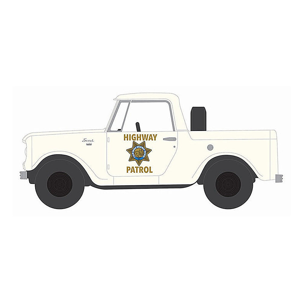 greenlight 43040 b 1 64 scale california highway patrol 1964 harvester scout half