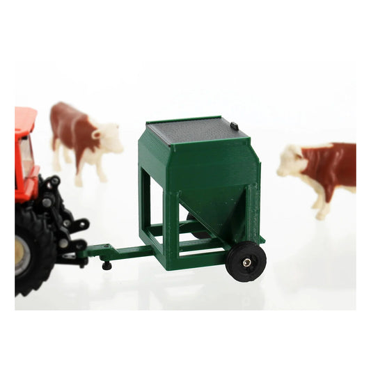 3d to scale 64 346 gr 1 64 portable bulk feed bin trailer green