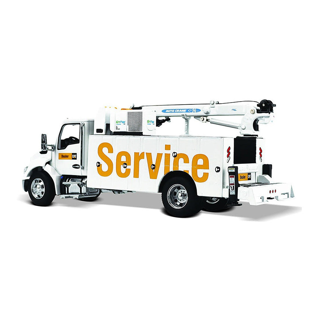 diecast masters 85786 1 50 cat service kenworth t380 auto crane